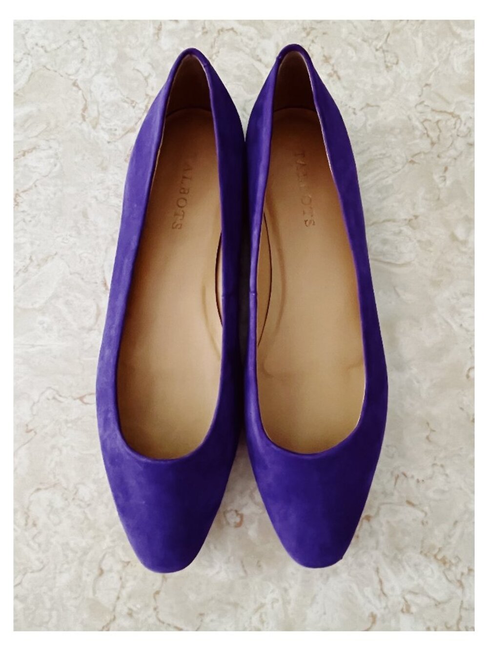 VTG Talbot's Sz 9M Rumi Wmns Flats Ultraviolet Purple Suede Brazil